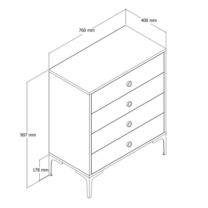 Hanah Home Lizbon 539 - Nogal